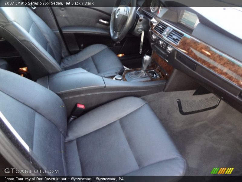 Jet Black / Black 2007 BMW 5 Series 525xi Sedan
