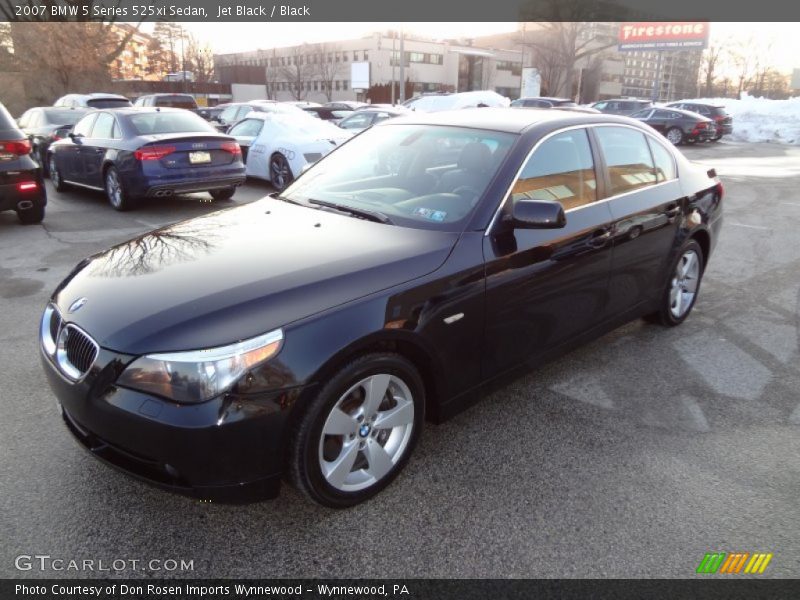 Jet Black / Black 2007 BMW 5 Series 525xi Sedan