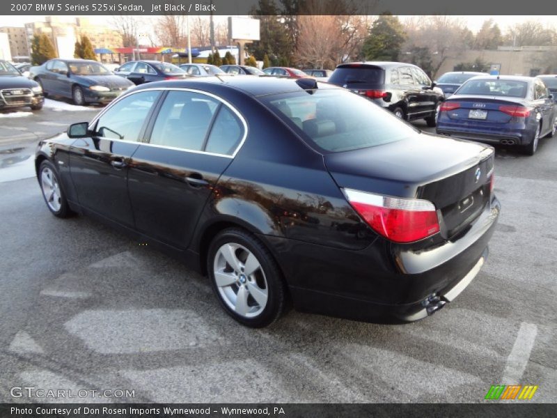Jet Black / Black 2007 BMW 5 Series 525xi Sedan