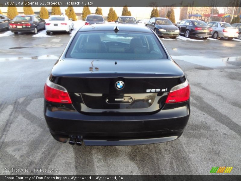 Jet Black / Black 2007 BMW 5 Series 525xi Sedan