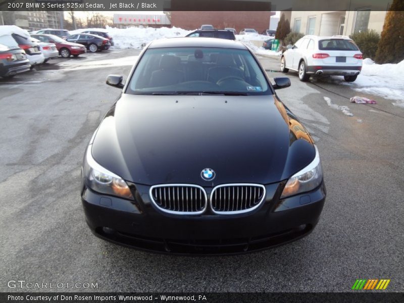 Jet Black / Black 2007 BMW 5 Series 525xi Sedan