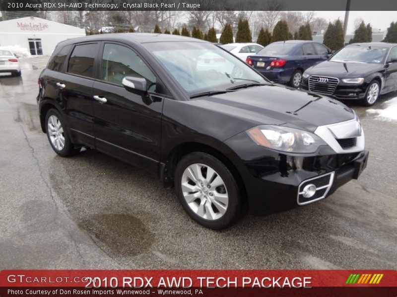 Crystal Black Pearl / Taupe 2010 Acura RDX SH-AWD Technology