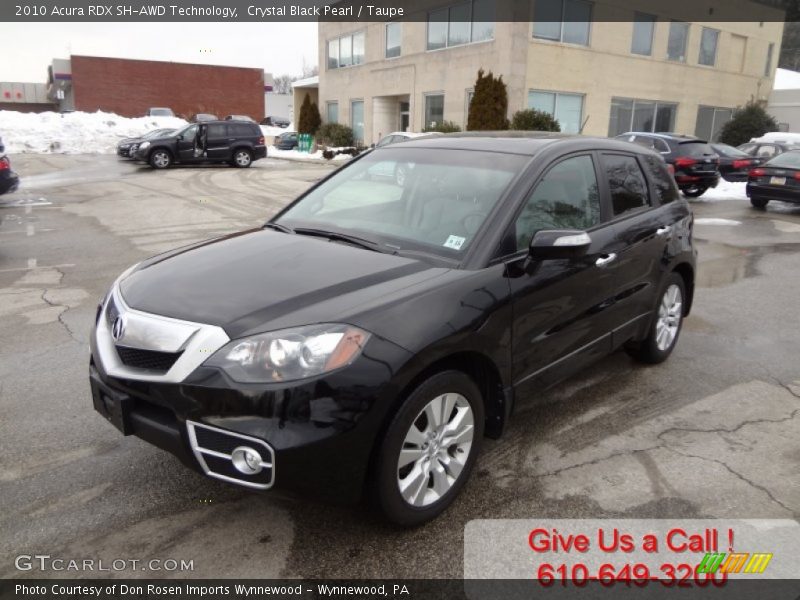 Crystal Black Pearl / Taupe 2010 Acura RDX SH-AWD Technology