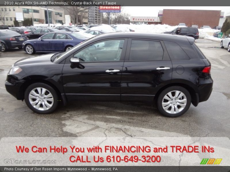 Crystal Black Pearl / Taupe 2010 Acura RDX SH-AWD Technology