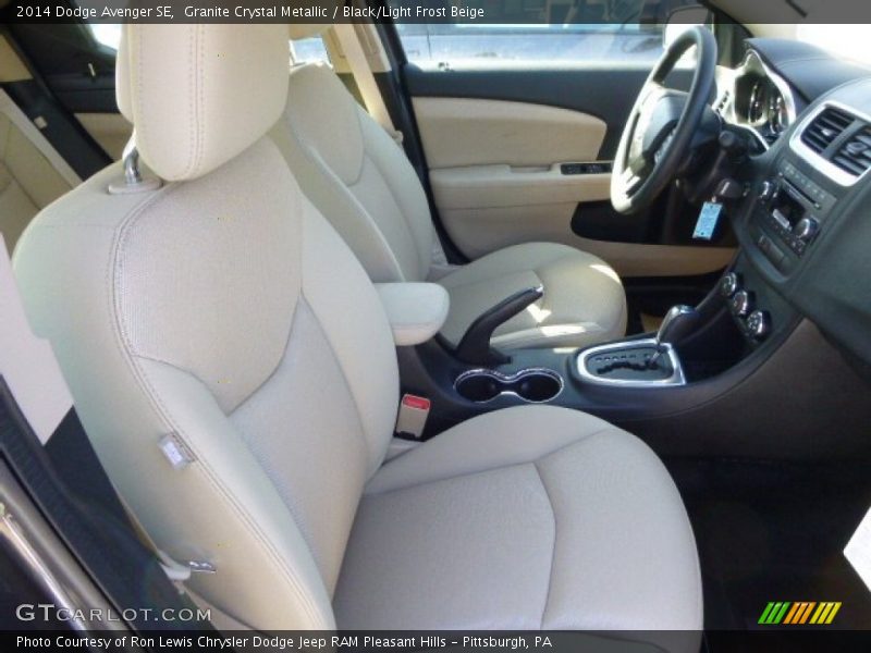 Granite Crystal Metallic / Black/Light Frost Beige 2014 Dodge Avenger SE