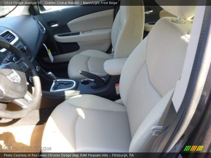 Granite Crystal Metallic / Black/Light Frost Beige 2014 Dodge Avenger SE