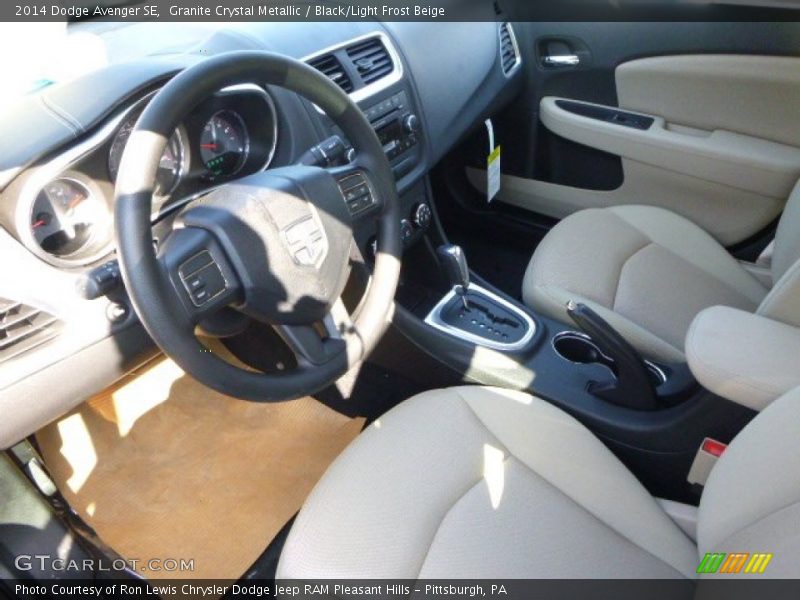Granite Crystal Metallic / Black/Light Frost Beige 2014 Dodge Avenger SE
