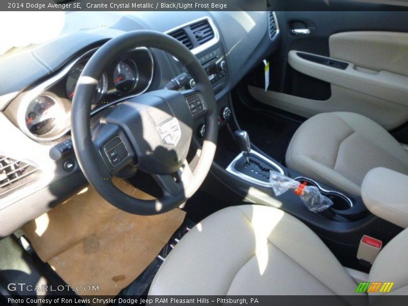 Granite Crystal Metallic / Black/Light Frost Beige 2014 Dodge Avenger SE