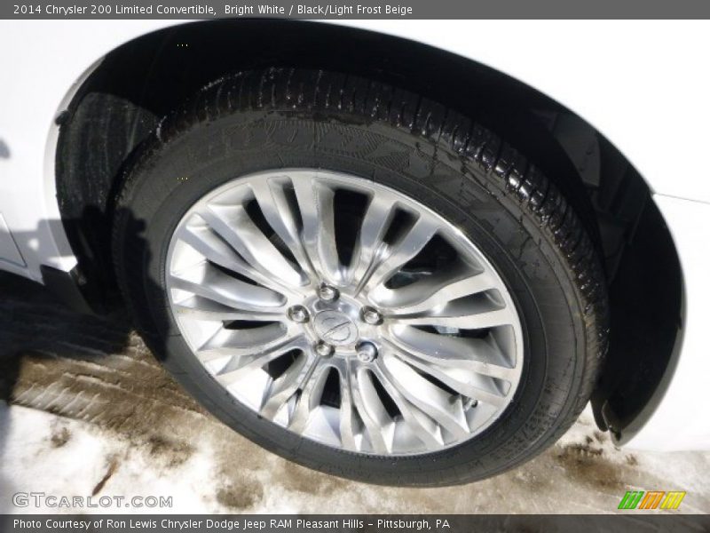 Bright White / Black/Light Frost Beige 2014 Chrysler 200 Limited Convertible