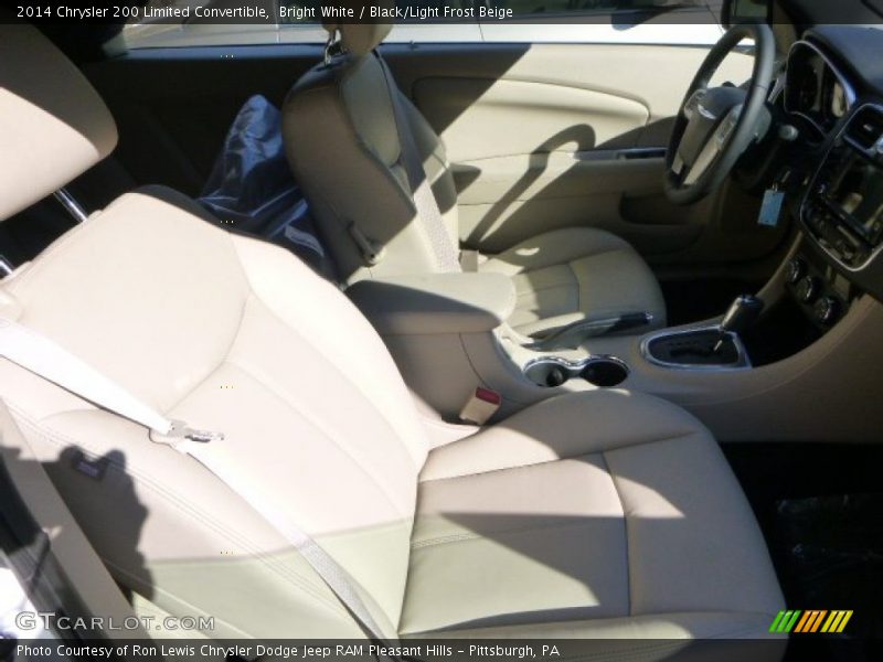 Bright White / Black/Light Frost Beige 2014 Chrysler 200 Limited Convertible