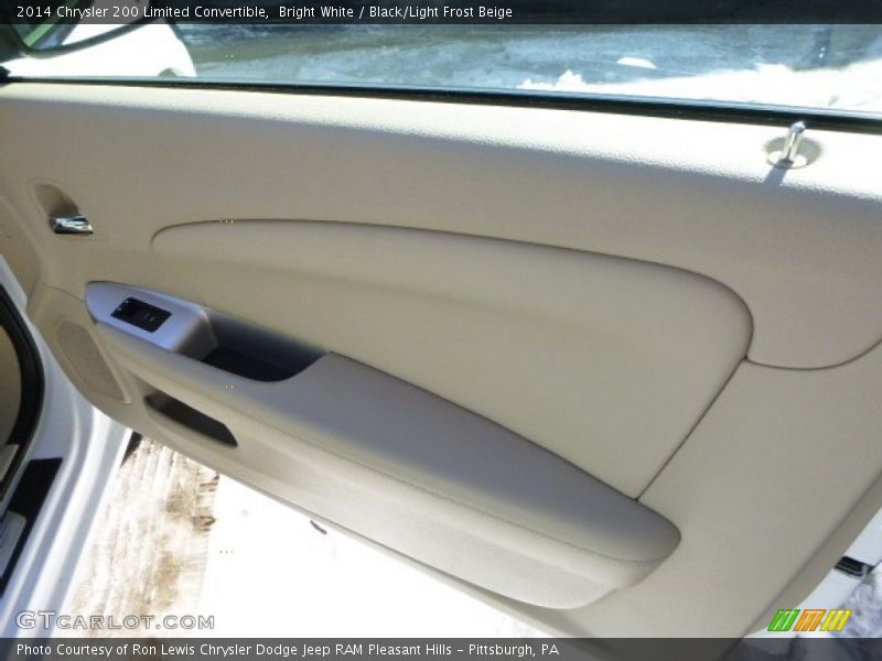 Bright White / Black/Light Frost Beige 2014 Chrysler 200 Limited Convertible