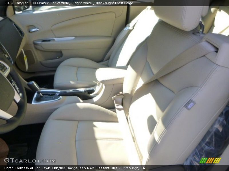 Bright White / Black/Light Frost Beige 2014 Chrysler 200 Limited Convertible