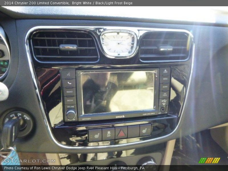 Bright White / Black/Light Frost Beige 2014 Chrysler 200 Limited Convertible