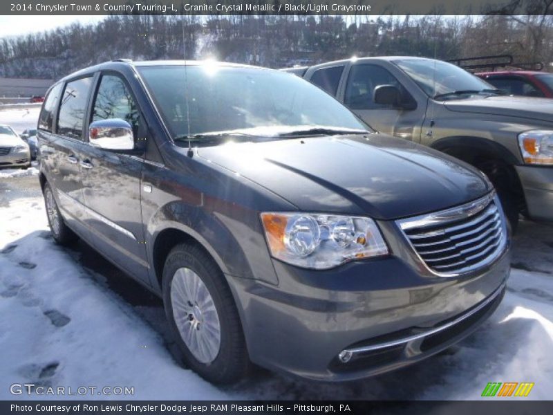 Granite Crystal Metallic / Black/Light Graystone 2014 Chrysler Town & Country Touring-L