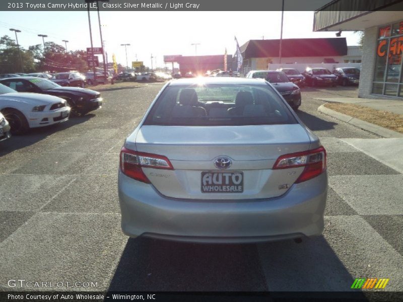 Classic Silver Metallic / Light Gray 2013 Toyota Camry Hybrid LE