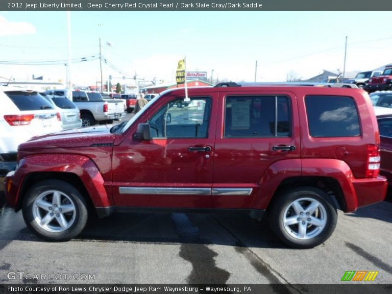 Deep Cherry Red Crystal Pearl / Dark Slate Gray/Dark Saddle 2012 Jeep Liberty Limited