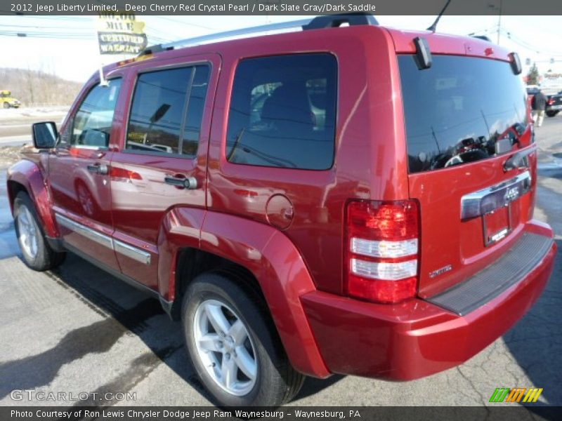 Deep Cherry Red Crystal Pearl / Dark Slate Gray/Dark Saddle 2012 Jeep Liberty Limited