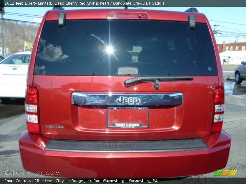 Deep Cherry Red Crystal Pearl / Dark Slate Gray/Dark Saddle 2012 Jeep Liberty Limited
