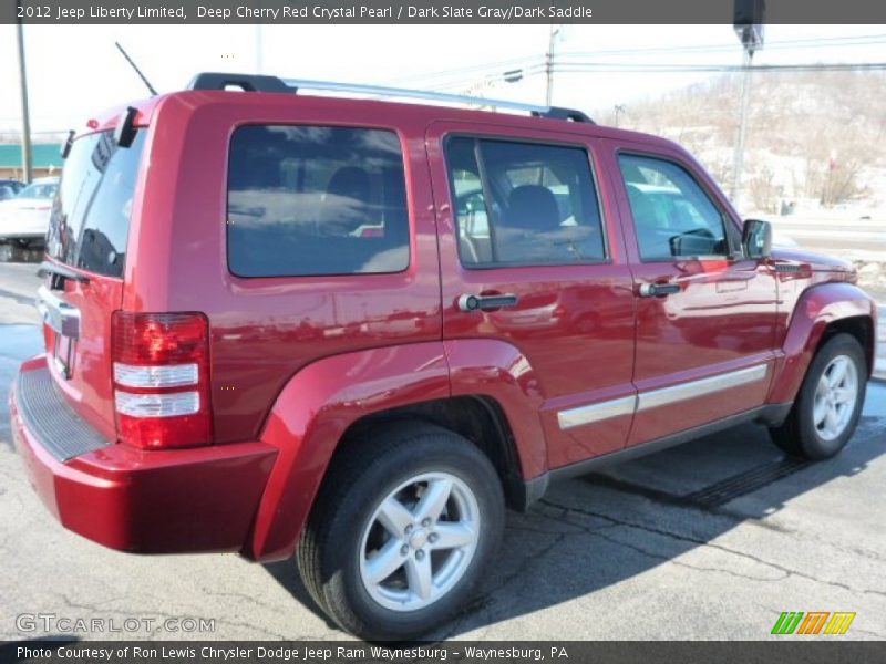 Deep Cherry Red Crystal Pearl / Dark Slate Gray/Dark Saddle 2012 Jeep Liberty Limited
