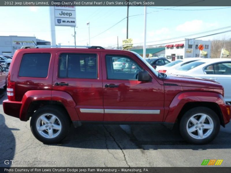 Deep Cherry Red Crystal Pearl / Dark Slate Gray/Dark Saddle 2012 Jeep Liberty Limited