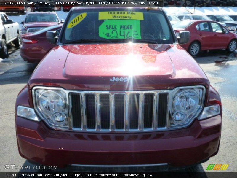 Deep Cherry Red Crystal Pearl / Dark Slate Gray/Dark Saddle 2012 Jeep Liberty Limited