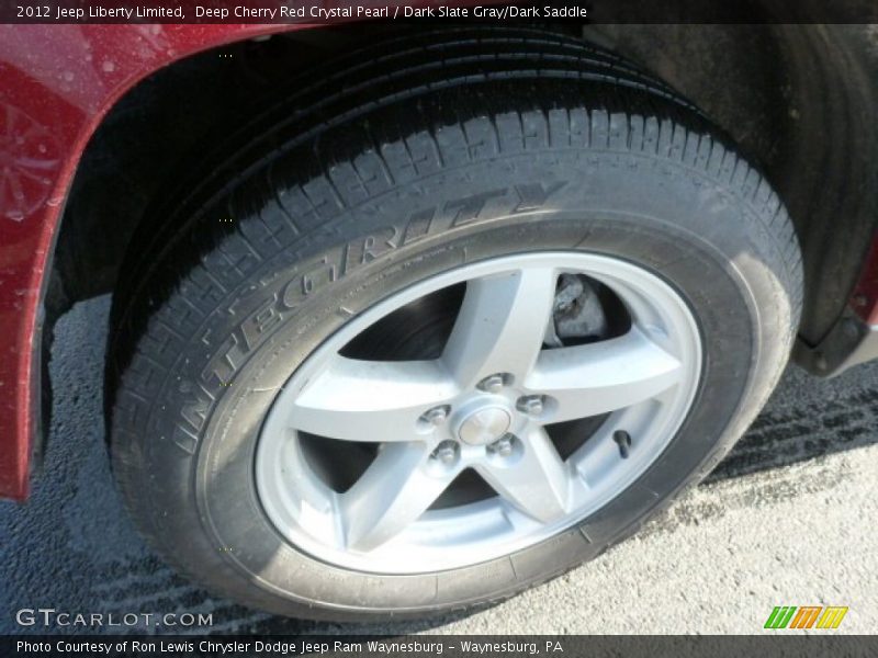 Deep Cherry Red Crystal Pearl / Dark Slate Gray/Dark Saddle 2012 Jeep Liberty Limited