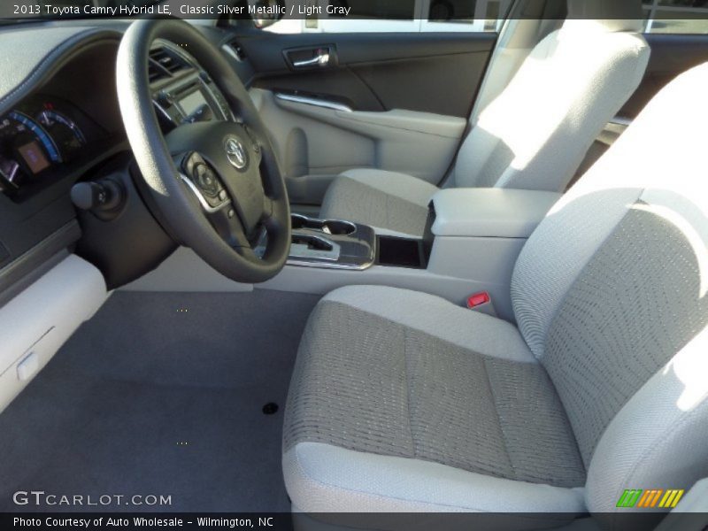 Classic Silver Metallic / Light Gray 2013 Toyota Camry Hybrid LE