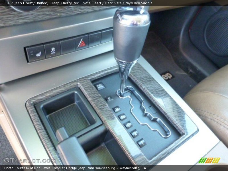 Deep Cherry Red Crystal Pearl / Dark Slate Gray/Dark Saddle 2012 Jeep Liberty Limited