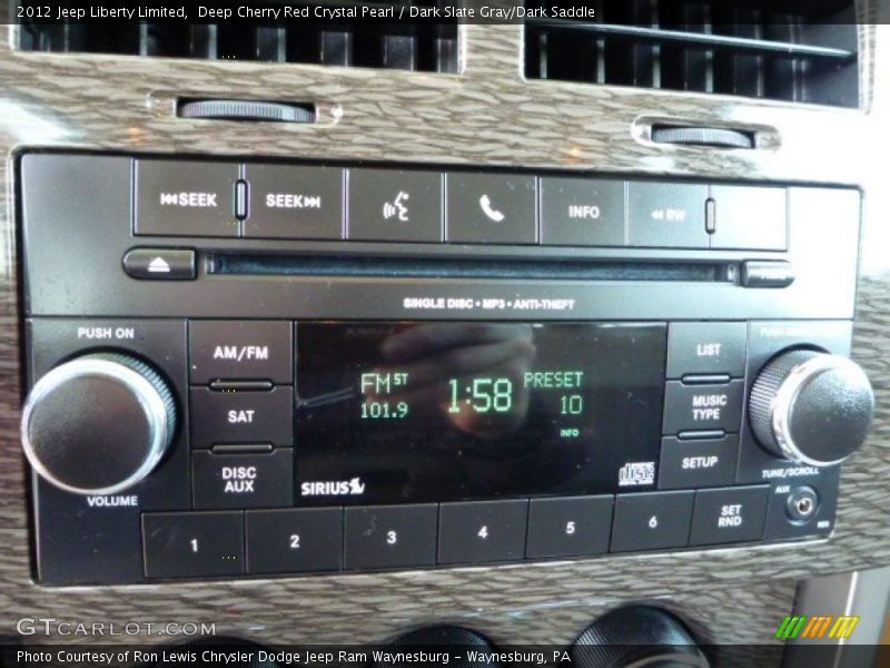 Deep Cherry Red Crystal Pearl / Dark Slate Gray/Dark Saddle 2012 Jeep Liberty Limited