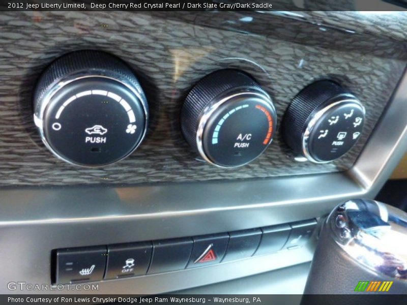 Deep Cherry Red Crystal Pearl / Dark Slate Gray/Dark Saddle 2012 Jeep Liberty Limited