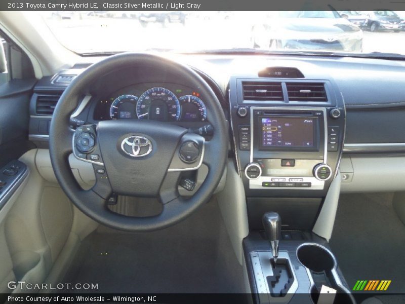 Classic Silver Metallic / Light Gray 2013 Toyota Camry Hybrid LE