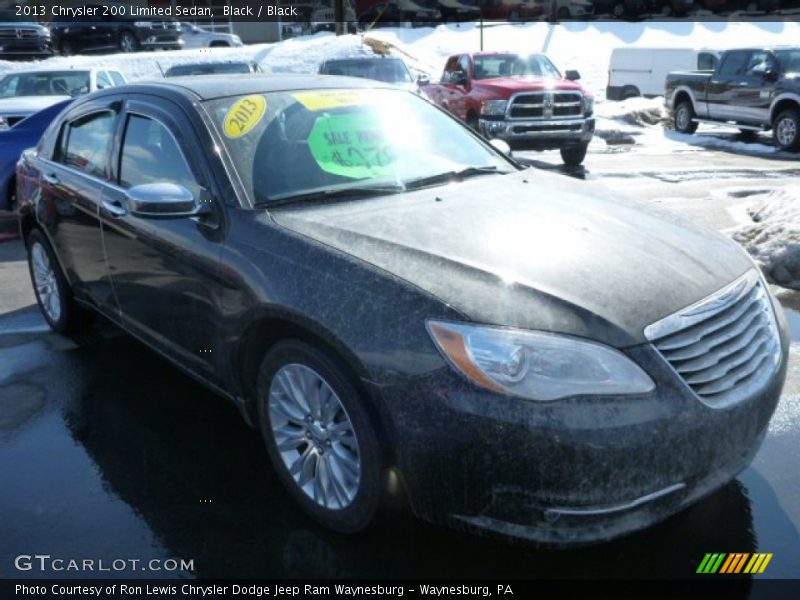Black / Black 2013 Chrysler 200 Limited Sedan