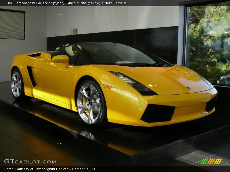 Giallo Midas (Yellow) / Nero Perseus 2008 Lamborghini Gallardo Spyder