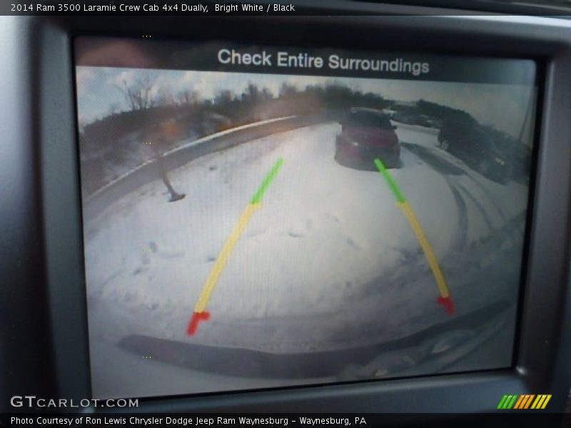 Bright White / Black 2014 Ram 3500 Laramie Crew Cab 4x4 Dually