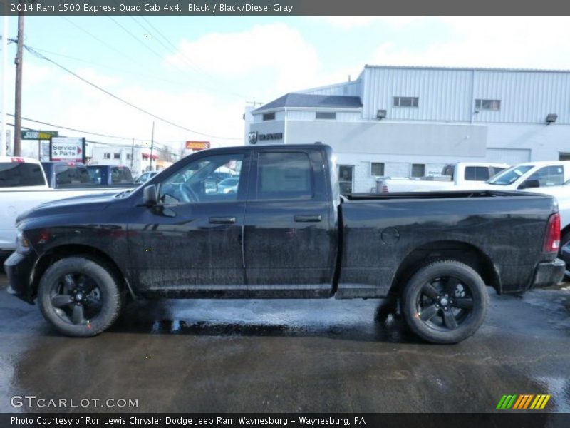 Black / Black/Diesel Gray 2014 Ram 1500 Express Quad Cab 4x4