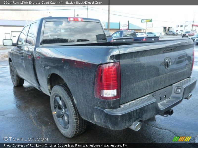 Black / Black/Diesel Gray 2014 Ram 1500 Express Quad Cab 4x4