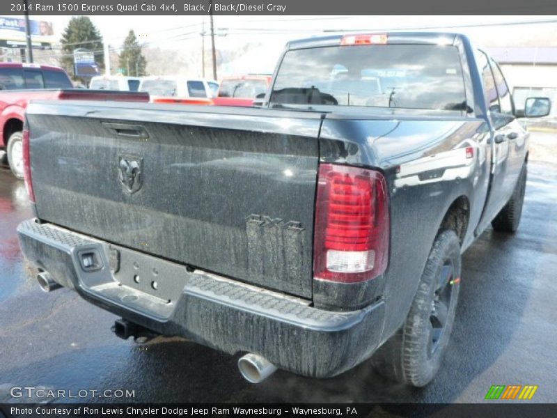 Black / Black/Diesel Gray 2014 Ram 1500 Express Quad Cab 4x4
