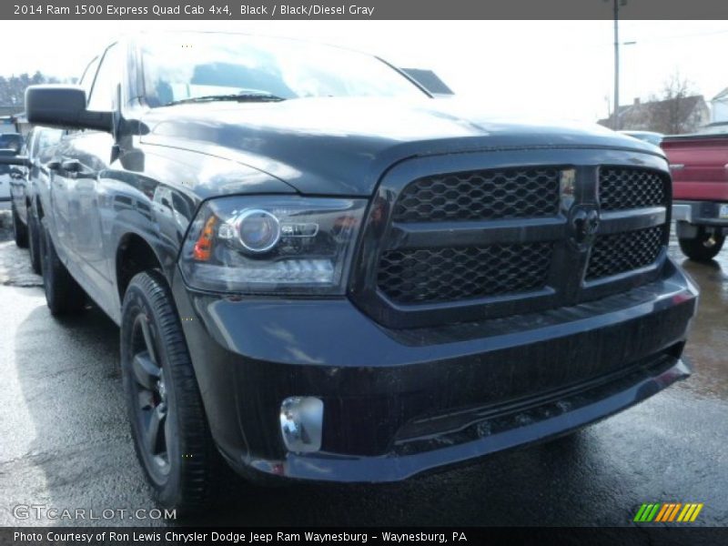 Black / Black/Diesel Gray 2014 Ram 1500 Express Quad Cab 4x4