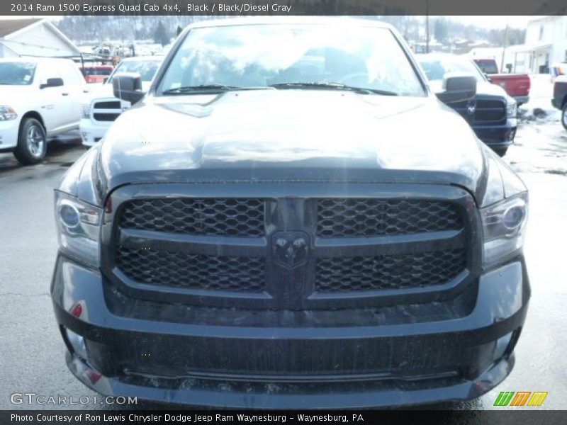 Black / Black/Diesel Gray 2014 Ram 1500 Express Quad Cab 4x4