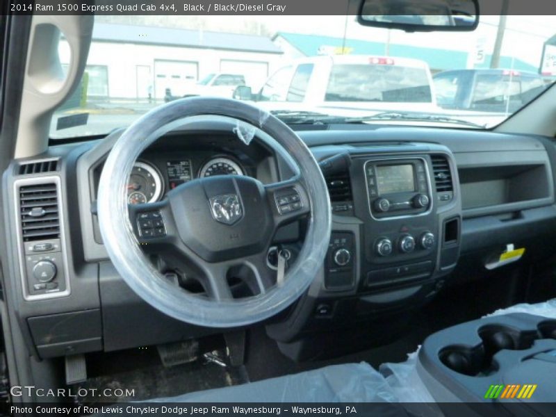 Black / Black/Diesel Gray 2014 Ram 1500 Express Quad Cab 4x4