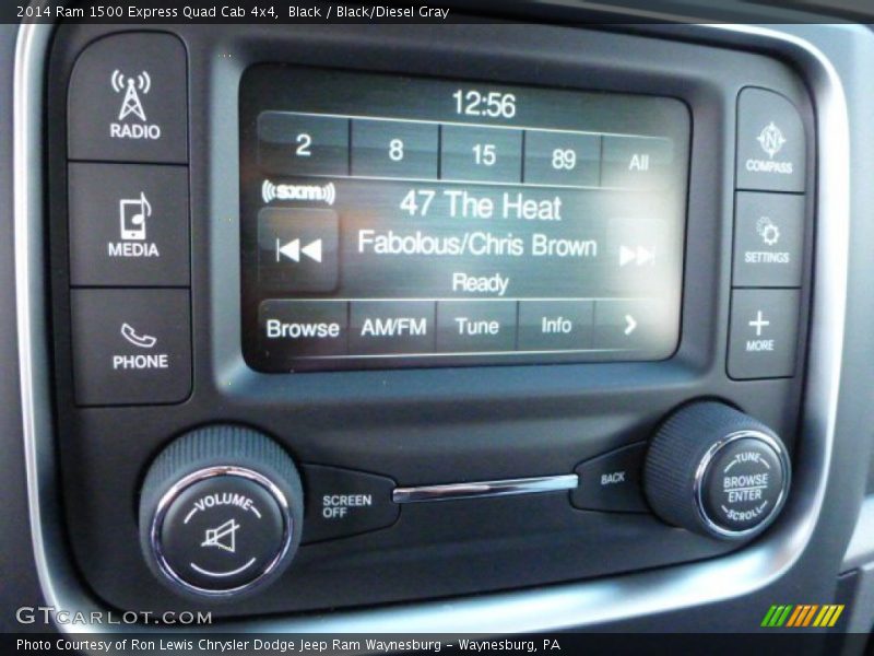 Black / Black/Diesel Gray 2014 Ram 1500 Express Quad Cab 4x4