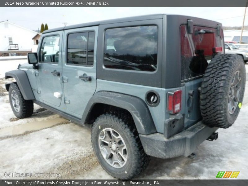 Anvil / Black 2014 Jeep Wrangler Unlimited Rubicon 4x4