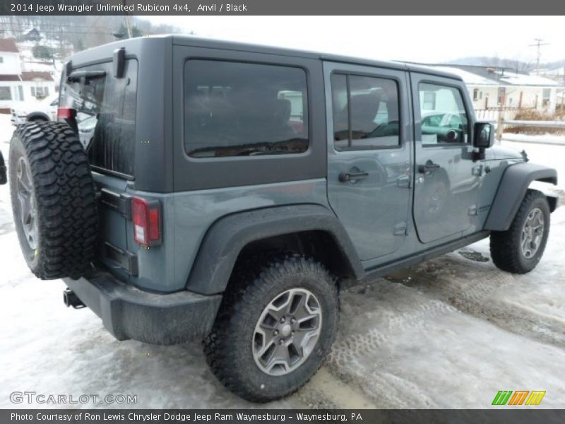Anvil / Black 2014 Jeep Wrangler Unlimited Rubicon 4x4