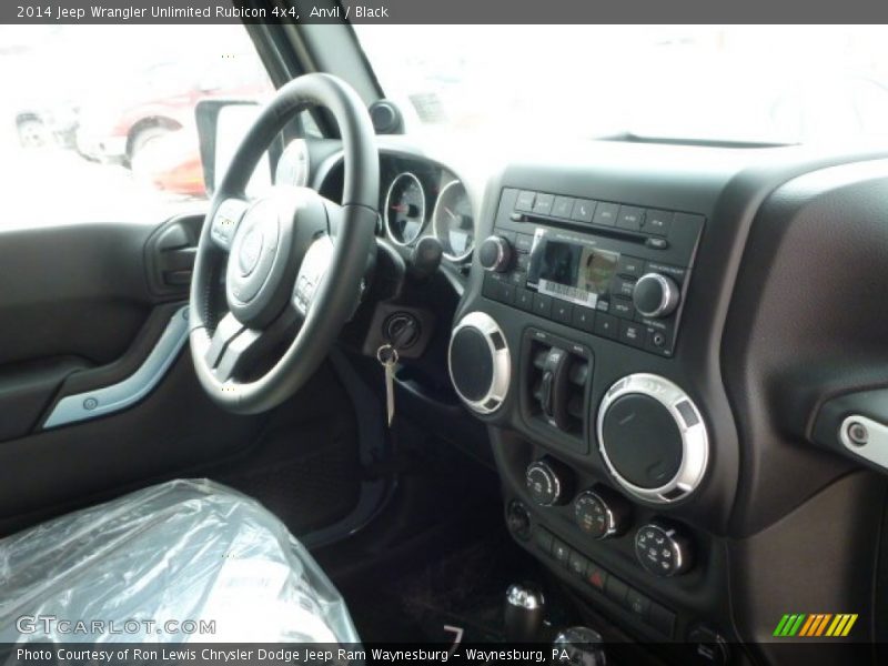 Anvil / Black 2014 Jeep Wrangler Unlimited Rubicon 4x4