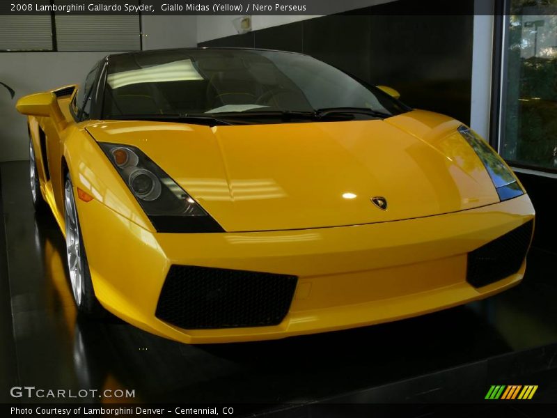 Giallo Midas (Yellow) / Nero Perseus 2008 Lamborghini Gallardo Spyder