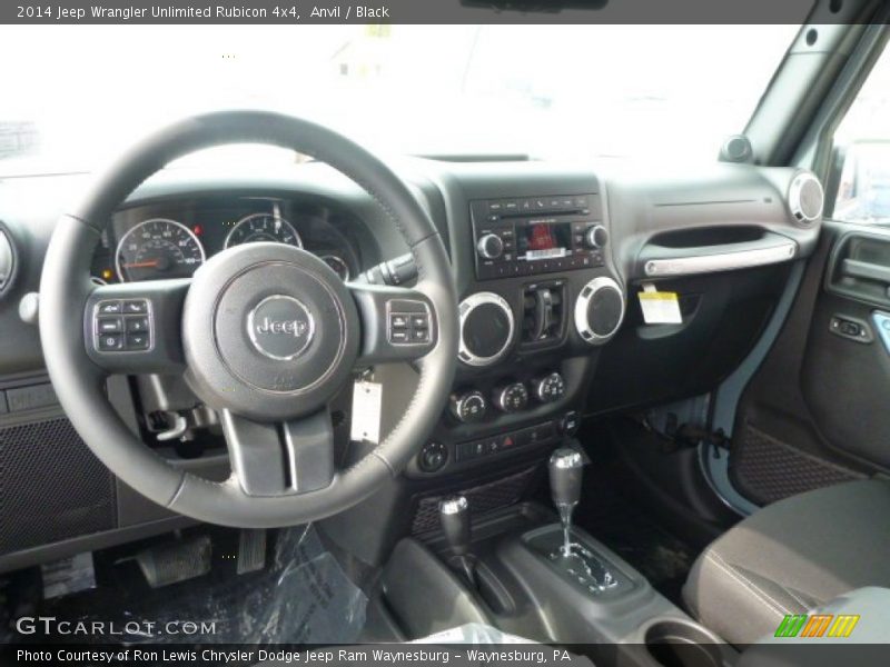 Anvil / Black 2014 Jeep Wrangler Unlimited Rubicon 4x4