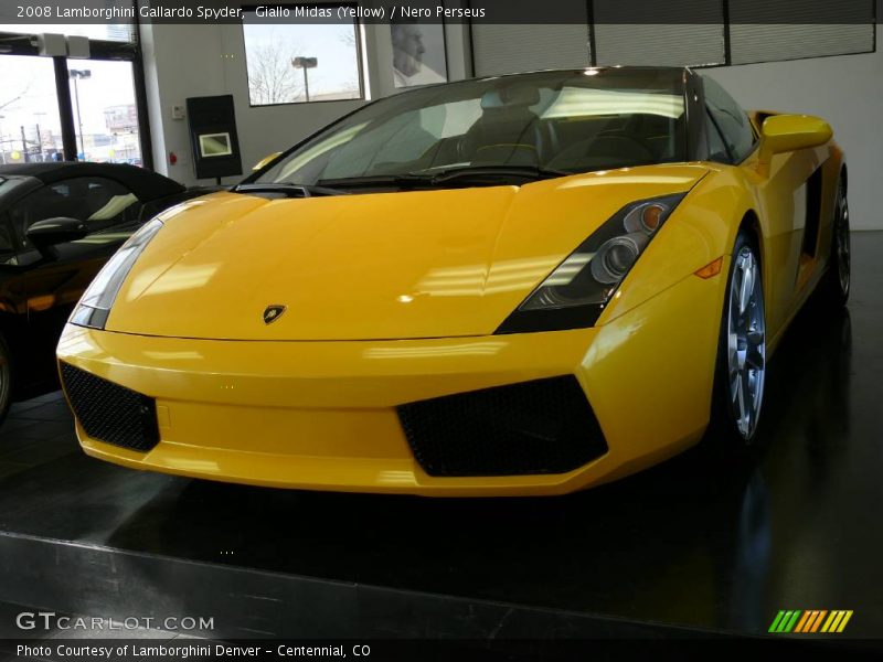 Giallo Midas (Yellow) / Nero Perseus 2008 Lamborghini Gallardo Spyder