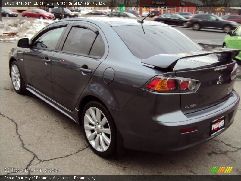 Graphite Gray Pearl / Black 2010 Mitsubishi Lancer GTS