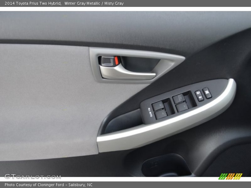 Winter Gray Metallic / Misty Gray 2014 Toyota Prius Two Hybrid