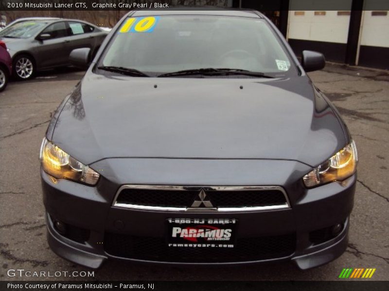 Graphite Gray Pearl / Black 2010 Mitsubishi Lancer GTS